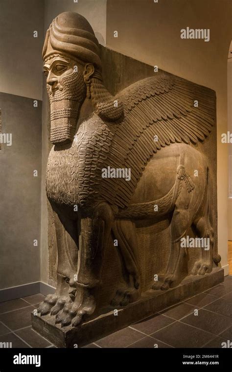 Winged Bull Or Lion With Human Head That Served As Gateways To The