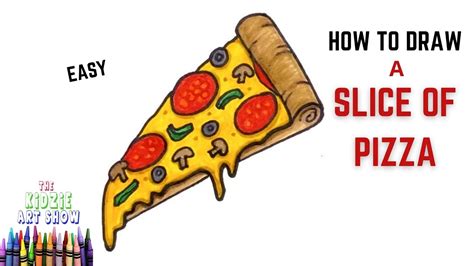 How To Draw A Slice Of Pizza Step By Step Easy Draw And Color A Pizza