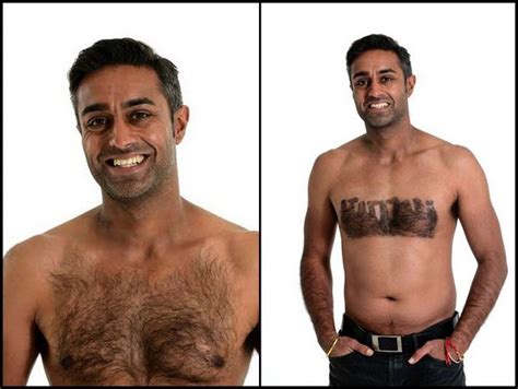 A Stylist Transforms Mens Hairy Chests Into Chest Hair Art Men Chest