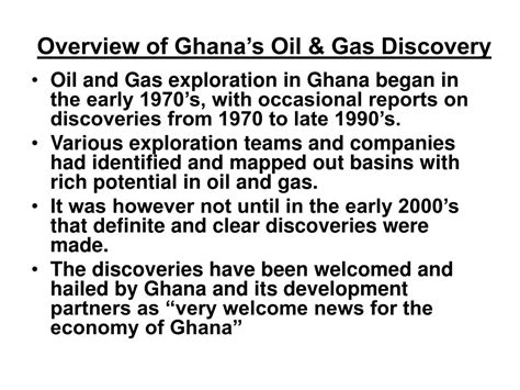 Ppt Ghanas Oil And Gas Industry Powerpoint Presentation Free