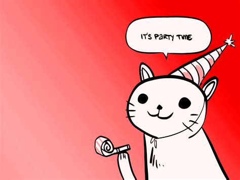 3 Party Cat Hd Wallpapers Backgrounds Wallpaper Abyss