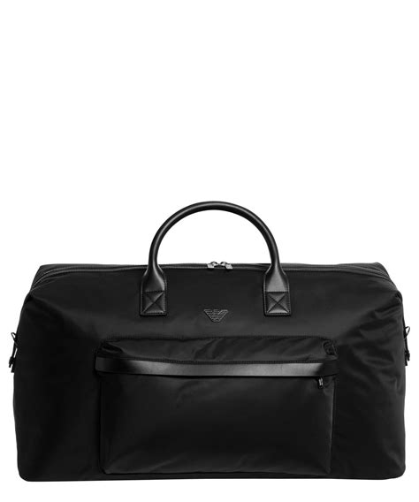 emporio armani duffle bag in black for men lyst uk