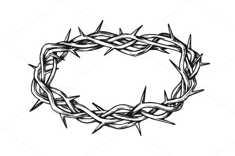 Crown Of Thorns Jesus Christ Pre Designed Vector Graphics Creative