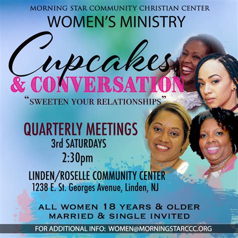 women s ministry cupcakes and conversation morning star christian community center