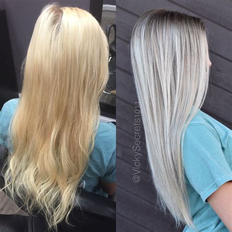 Before And After Blonde To Colormelt Balayage Ombre By Vickysecrets1011 On Instagram Hair