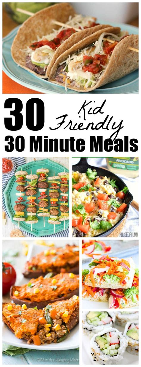 30 Kid-Friendly 30-Minute Meals - The Weary Chef