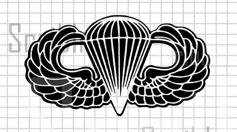 Us Army Airborne Wings Vector Svg  Png Etsy