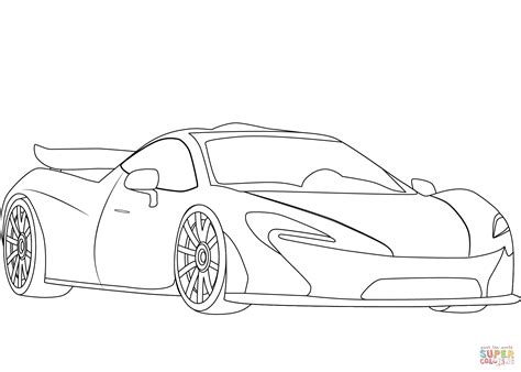 Mclaren P Coloring Page Free Printable Coloring Pages