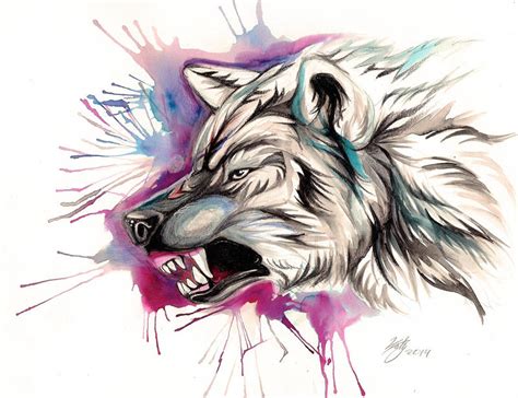 Snarling Wolf Design By Lucky978 On Deviantart