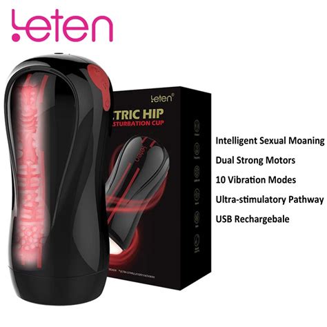 Aliexpress Buy Leten Male Masturbator Vibrator Intelligent Sexual