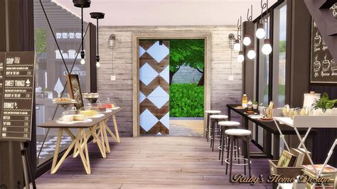 Rubys Home Design Sims4 Container Coffee Shop