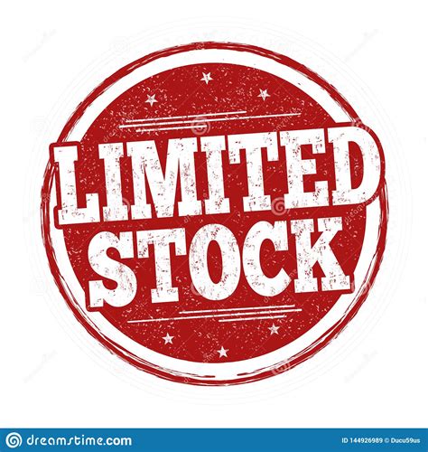 Limited Stock Sign Or Stamp Stock Vector - Illustration of damaged ...