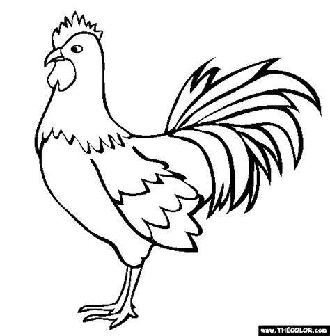 It is suitable for children who are 3 years of age and above. Rooster Coloring Page | Free Rooster Online Coloring ...