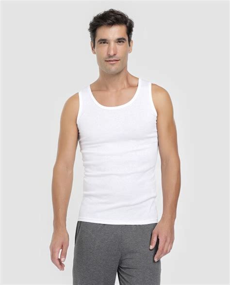 Camiseta Interior De Algodón Orgánico De Hombre Emido Tucci Blanca De