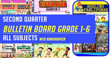 New 2nd Quarter Bulletin Boards For Grades 1 6 All Subjects Deped Lp S