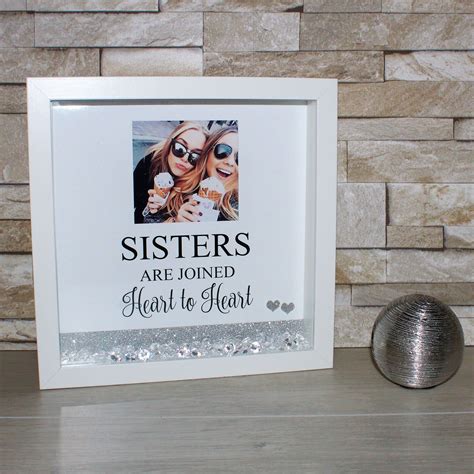 Sister Photo Frame, Sister Birthday Gift, Big Sister Little Sister, Twin Sister, Photo Box Frame ...