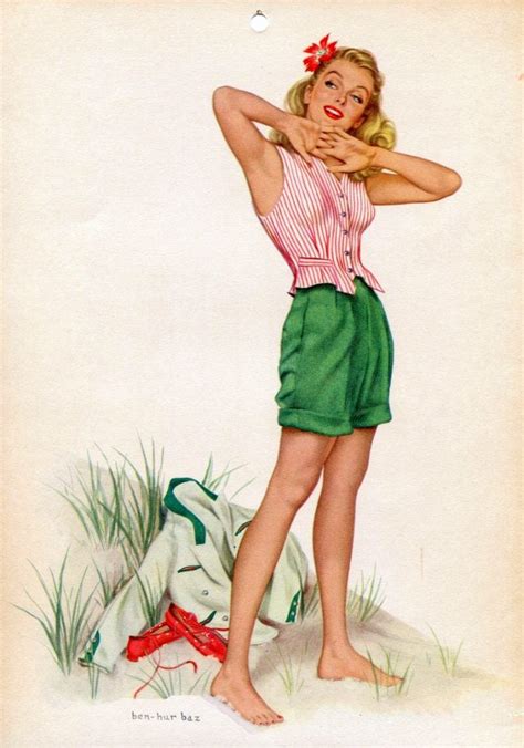 See Vintage Calendar Girls And Pin Ups From The 40s And 50s Plus Meet Artist Gil Elvgren Click