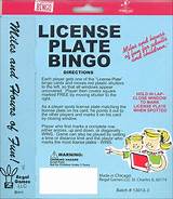 License Plate Bingo Game