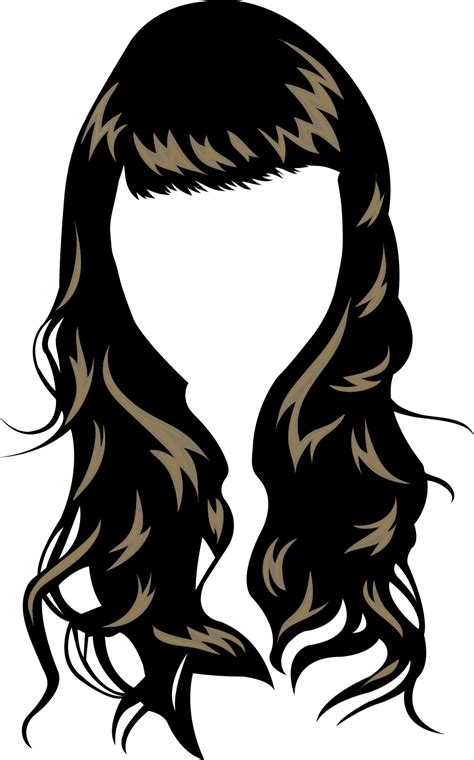 Hairstyle Girl Hair Vector Png Clipart Full Size Clipart Pinclipart