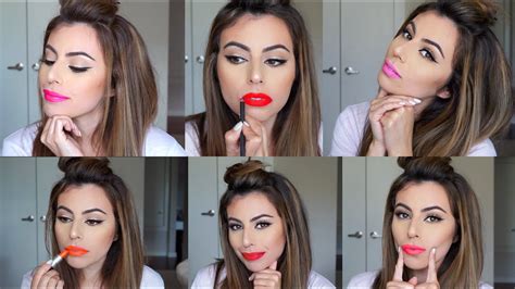 How To Wear Bright Lipstick How To Make Any Lipstick Matte Youtube