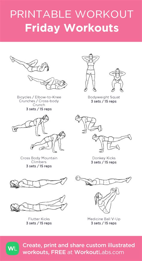 Friday Workouts My Visual Workout Created At Click