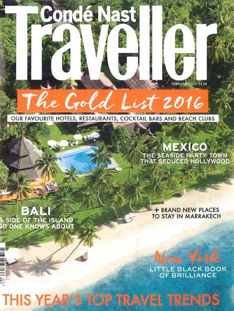 Condé Nast Traveller The Golden List März April 2016 Heinz Julen Press