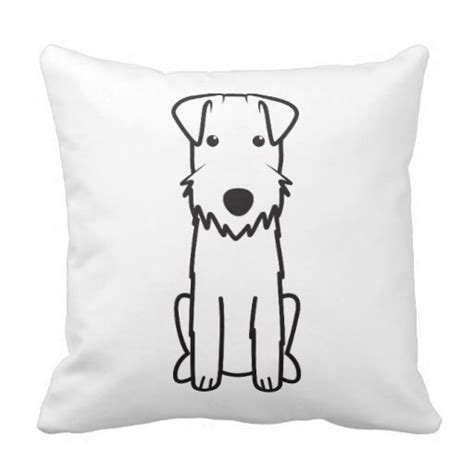 Lakeland Terrier Dog Cartoon Throw Pillow Zazzle Lakeland Terrier
