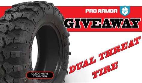 Pro Armor Dual Threat Tire Giveaway Side By Side Stuff Armor Threat Dual
