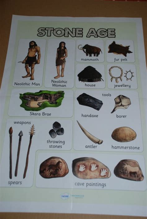 Introduction To The Stone Age Stone Age Activities Stone Age Display