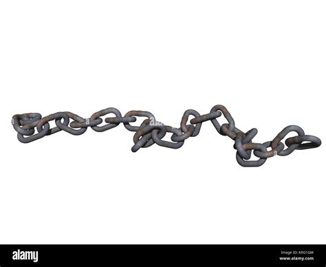 Iron Chain Released Stock Photo Alamy