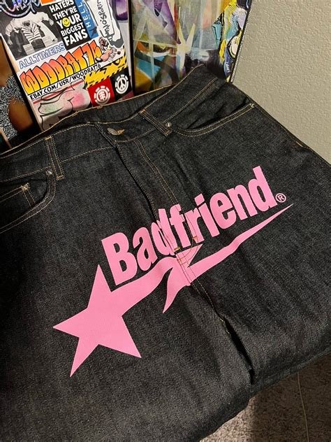 Badfriend Badfriend Jeans Pink Logo Grailed