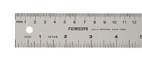 Fairgate Aluminum Englishmetric Ruler Ms 100