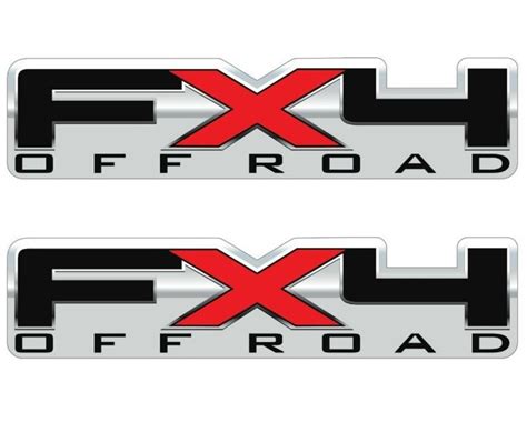 Pair 4x4 Ford Fx4 Off Road Bed Decals Stickers Etsy