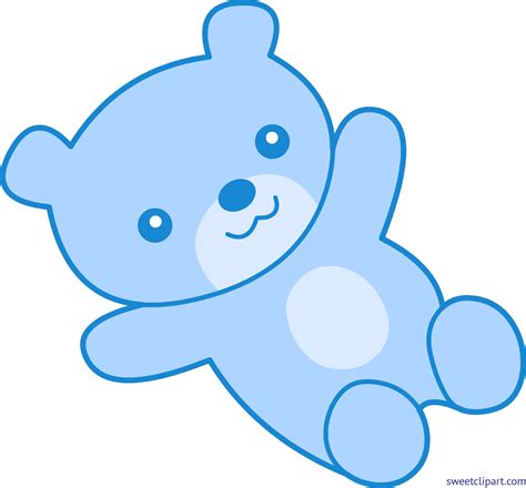 Blue Teddy Bear Clip Art