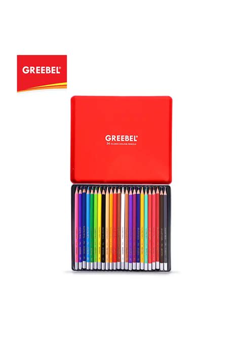 Jual Greebel Greebel 1724 Classic Colour Pencil Tin Case 24 Warna