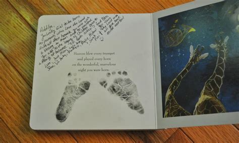 Your baby boy is so lucky to have you in his life. Have whomever visits when baby is born write a sweet note ...