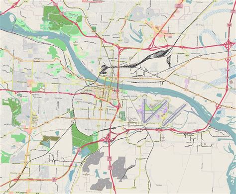 Little Rock Arkansas Map