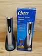 Oster Cordless Electric Wine Bottle Opener with Foil Cutter Silver New ...