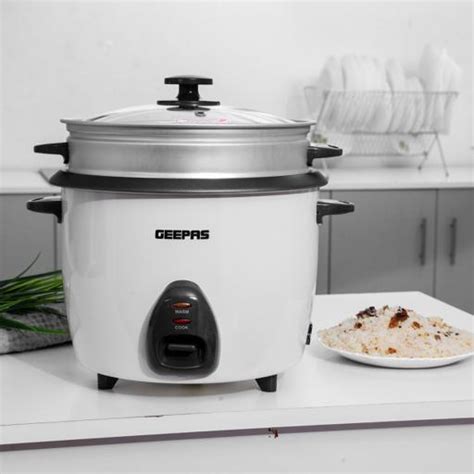Buy Geepas 22l Rice Cookersteamer With Non Stick Cooking Pot Online