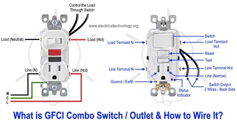 How To Wire Gfci Combo Switch And Outlet Gfci Switchoutlet Wiring