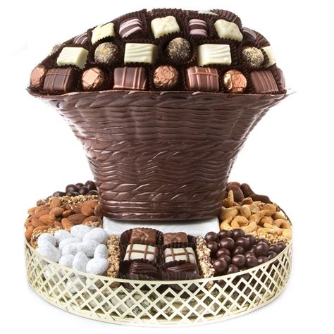 Coffee And Dark Chocolate T Baskets 16 Pc Dark Chocolate T Box