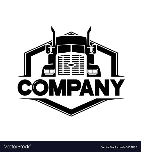 Trucking Company Logo Royalty Free Vector Image