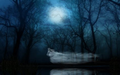 Dark Ghost Fantasy Art Artwork Horror Spooky Creepy Halloween Gothic