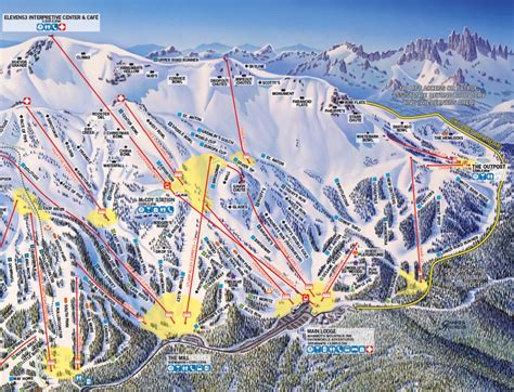 California Ski Maps Mammoth Mountain Ski Resort Trail Map
