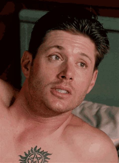 Topless Dean Winchester Talking 