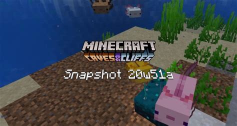 Snapshot 20w51a Minecraft 117 Première Apparition De Laxolotl