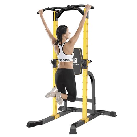 Wesfital Power Tower Squat Rack Pull Up Bars Workout Dip Stands