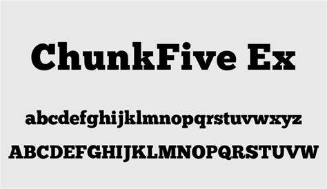 Chunk Five Ex Free Font