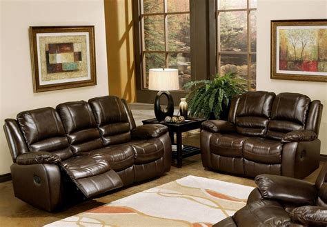 Leather Couch Loveseat Recliner Set Odditieszone
