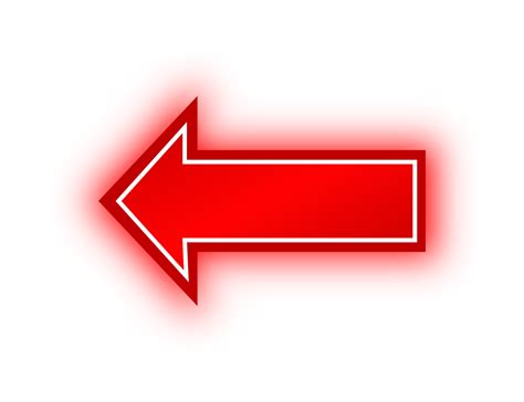 Neon Red Rectangle Banner Png Transparent Image